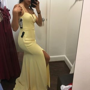 Yellow prom dress